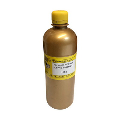 Тонер для HP Color LJ M452/M477 (100гр, желтый, Chemical/MKI) Gold ATM