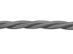 Витой ретро провод Серый Retrika RP-215010 / 2х2,5