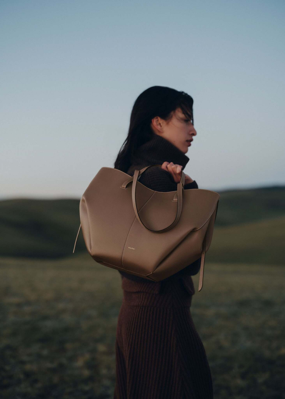 Сумка Polene Cyme EDITION TEXTURED ROOT