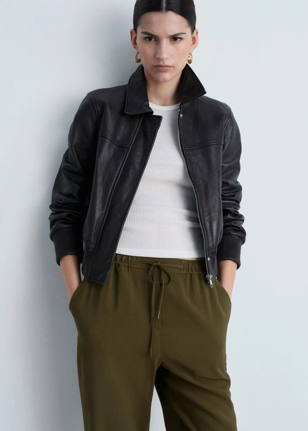 Струящиеся брюки со шнуром