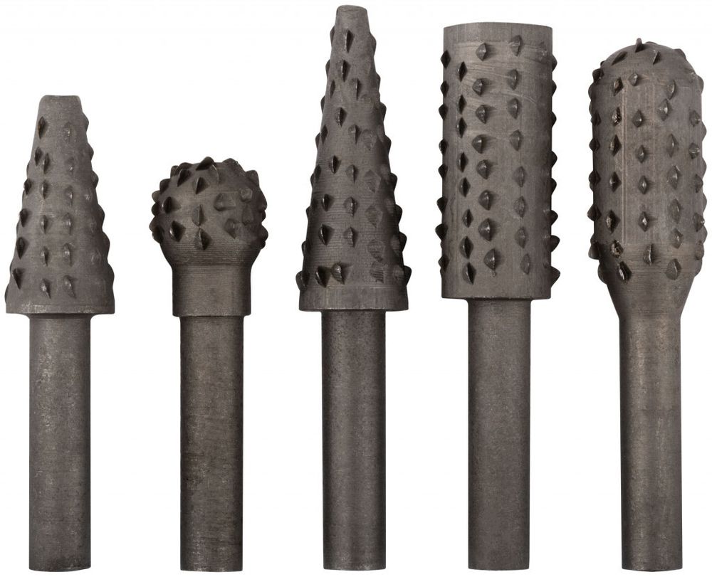 Шарошки стальные по дереву 5 шт FIT 36455