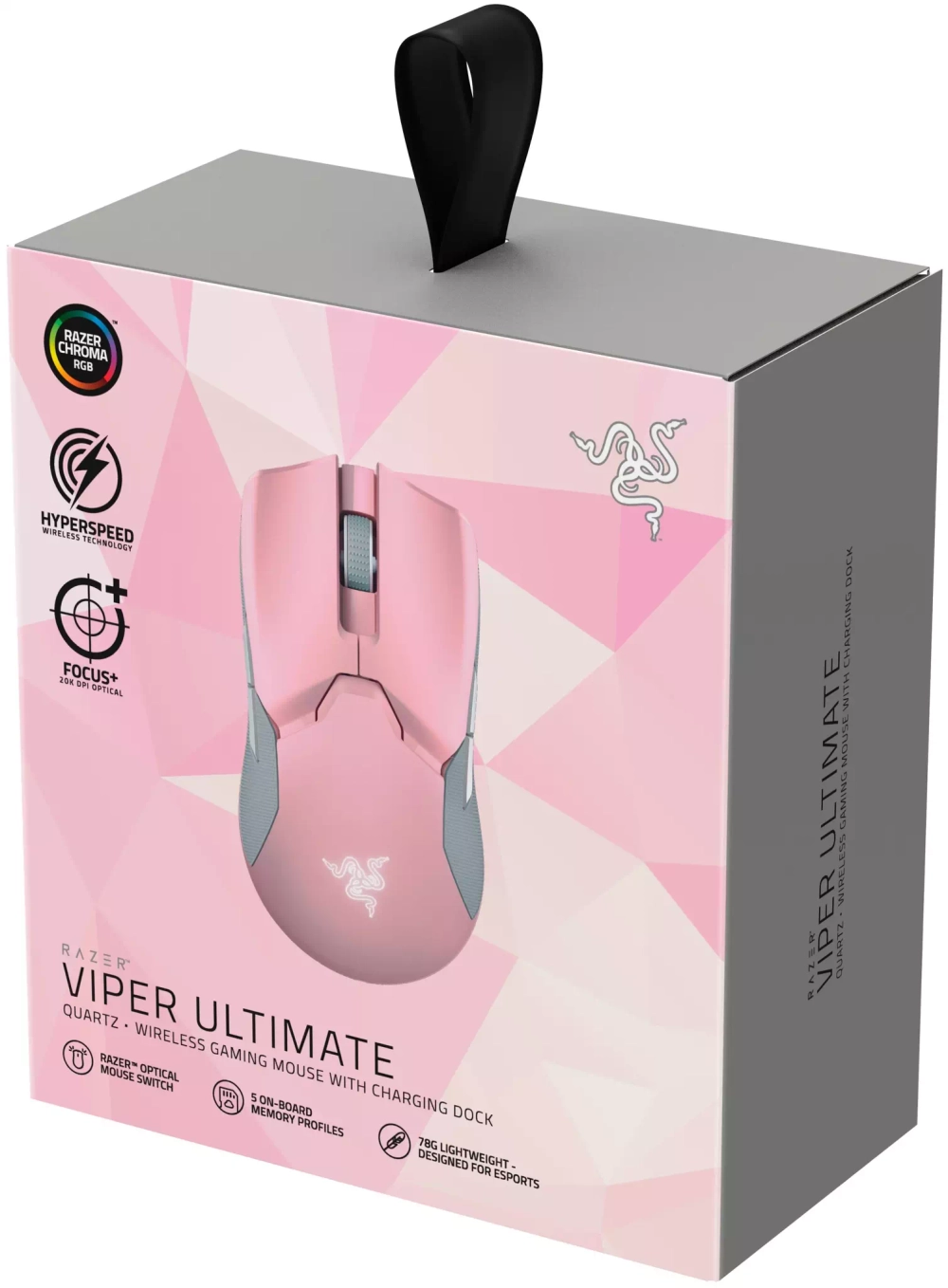 Беспроводная игровая мышь Razer Viper Ultimate с зарядной станцией, Розовый