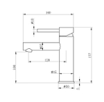 Смеситель для раковины WONZON & WOGHAND, Белый матовый (WW-H9089-MW)