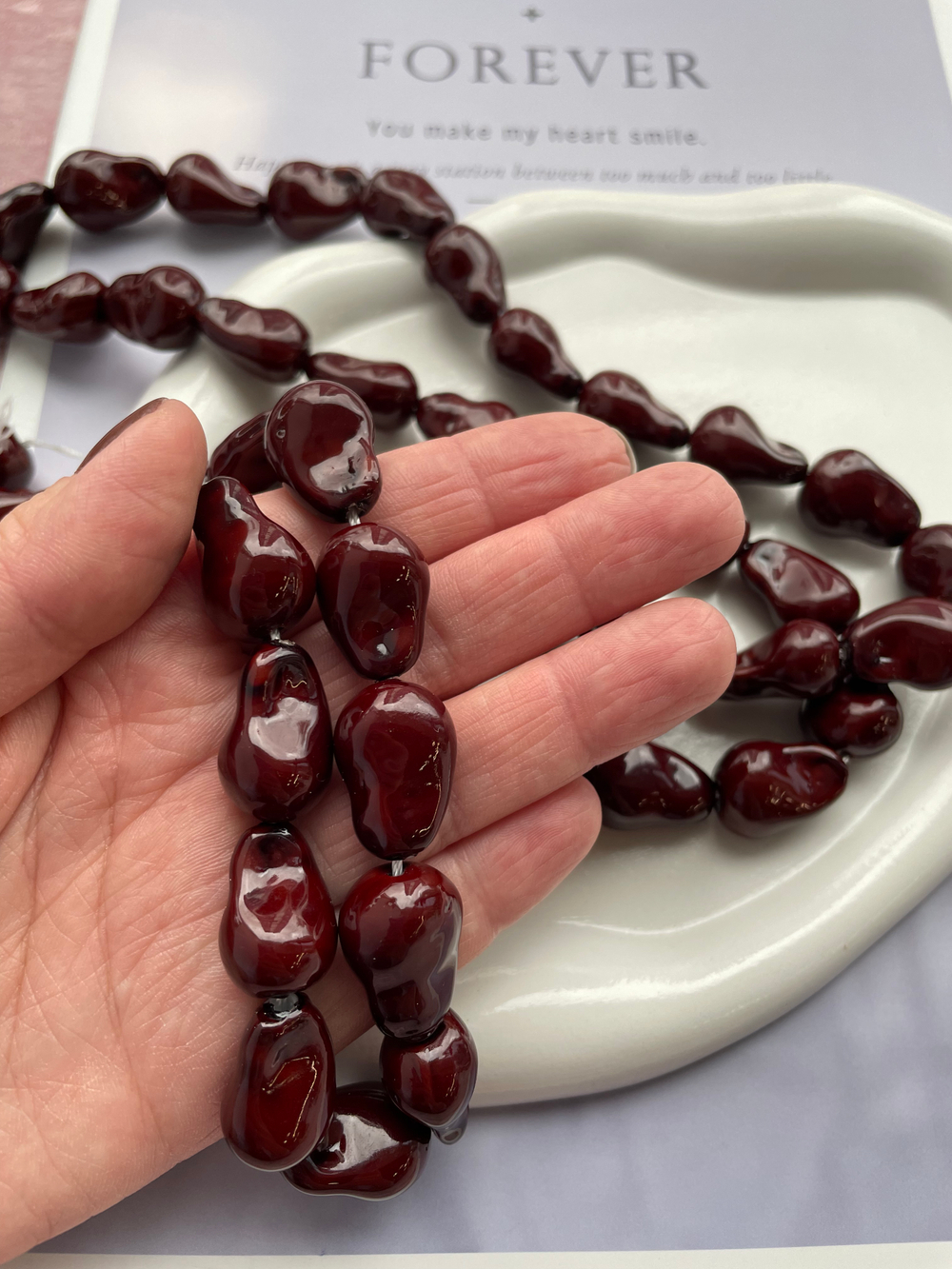 Бусина "Барочная" 15х21,5мм, керамика