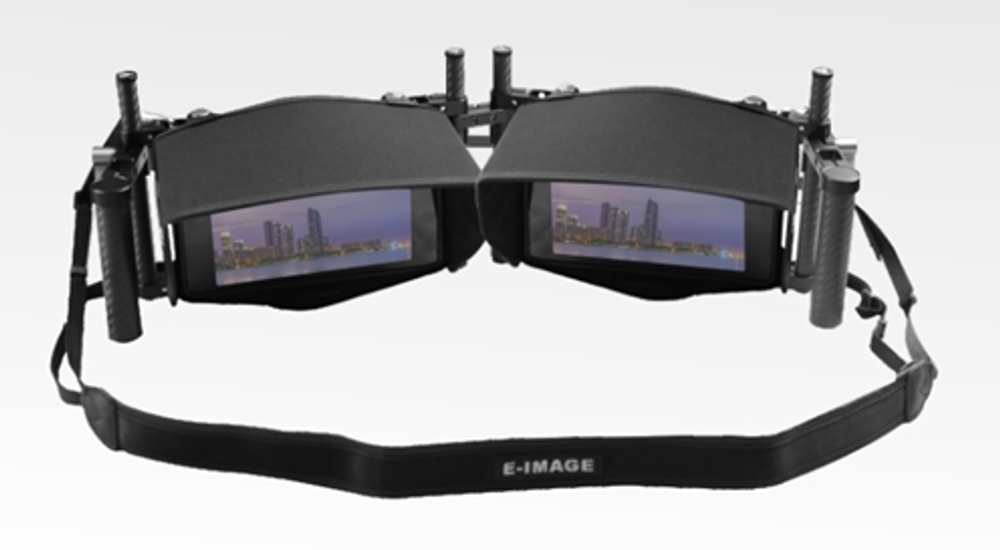 E-IMAGE Q200-TWIN Dual carbon fiber monitor cage. Клетка для монитора (9") двойная