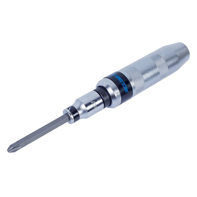 KING TONY (4108FR) Отвертка ударная 1/2" с принадлежностями, 8 предметов