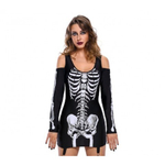Платье на хеллоуин «Скелет» размер S