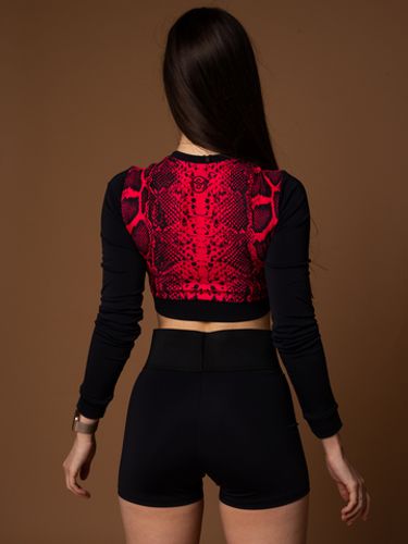 Short Rashguard Red Snake