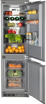 Встраиваемый двухкамерный холодильник Hiberg i-RFCB 400F NF