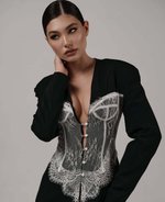 Жакет "Белоснежка", черный