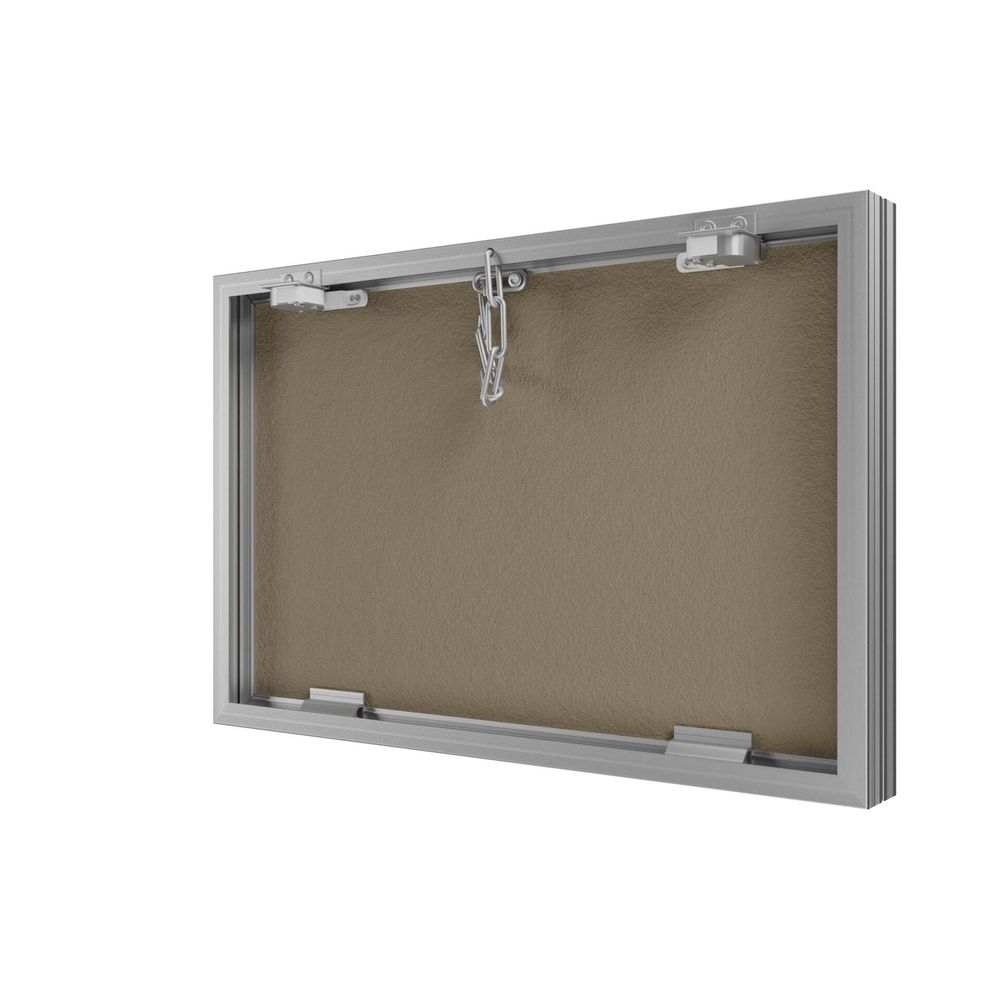 Люк ревизионный D Ceramo Base 600х400 скрыт.монтаж съемный алюминий EVECS