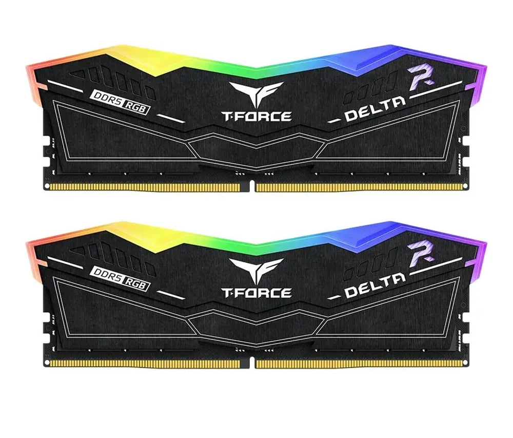 Оперативная память 16GB Kit (2x8GB) 6000MHz DDR5 Team Group DELTA RGB CL38 1.25V FF3D516G6000HC38ADC01 Black