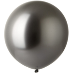 Шар латексный Хром 76 см (Серый)