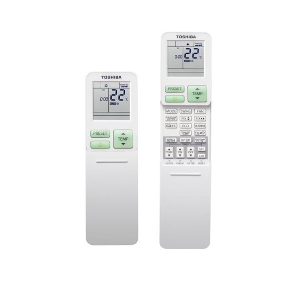 Мультисплит система на 2 комнаты Toshiba RAS-B10CKVG-EE x 2 / RAS-2M18G3AVG-E