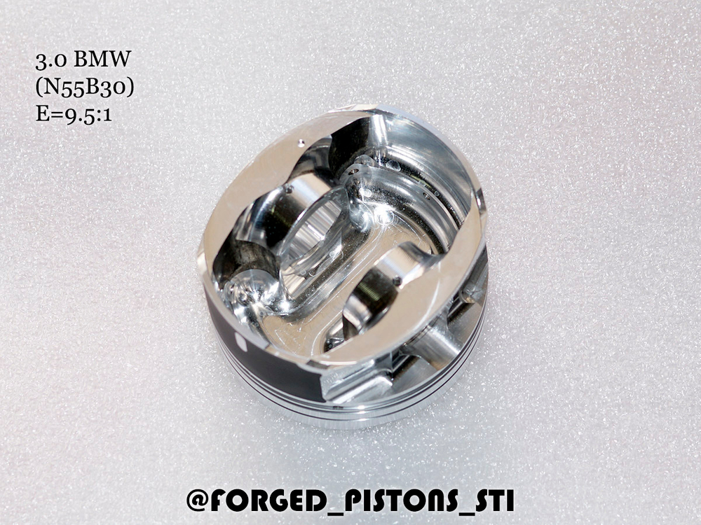 Кованые поршни СТИ BMW 3,0l N55B30 турбо. Артикул - 330.10.2 Forged Pistons STI