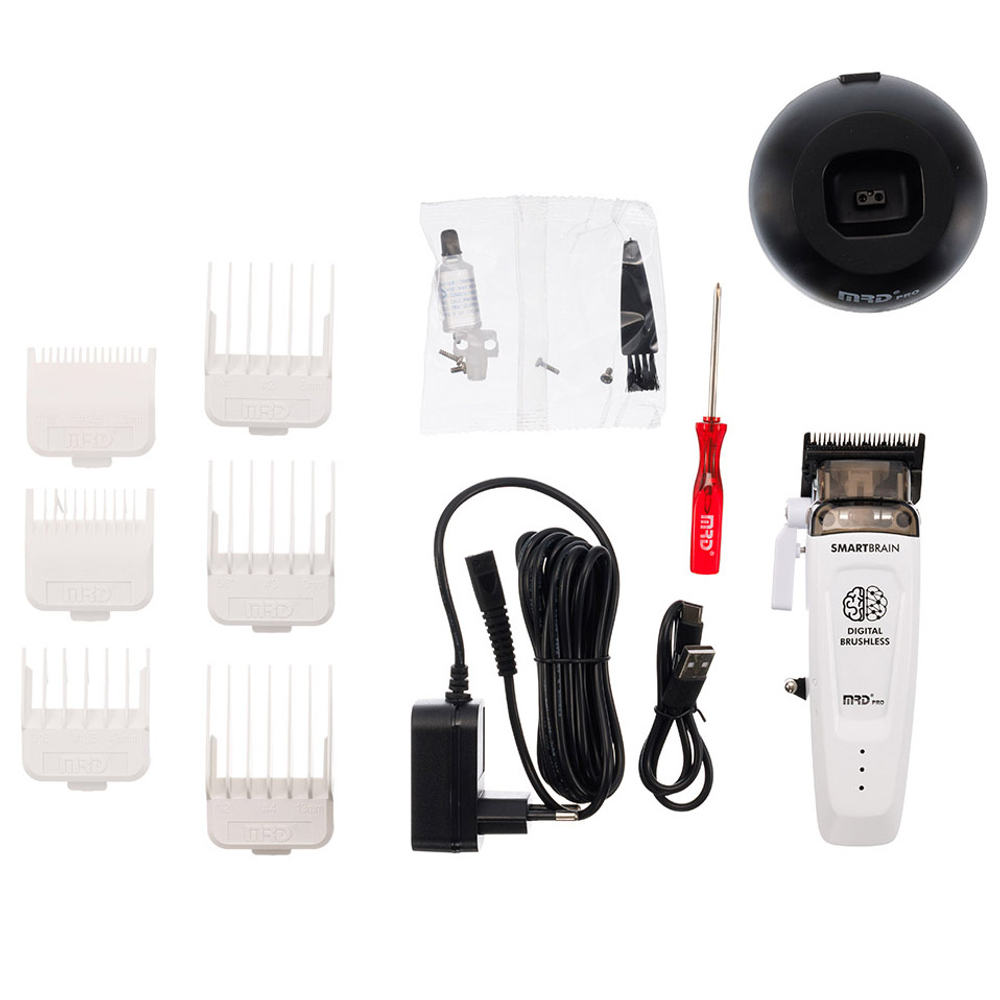 MRD Машинка для стрижки Pro HC-90-4 Smart Brain white