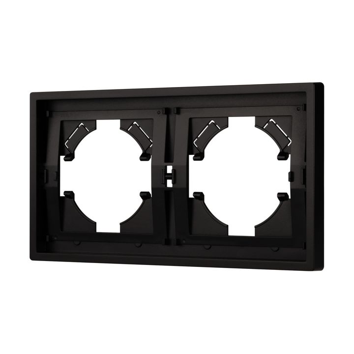 Рамка пластиковая FRM-TENDO-PL-2-BK Arlight 053840