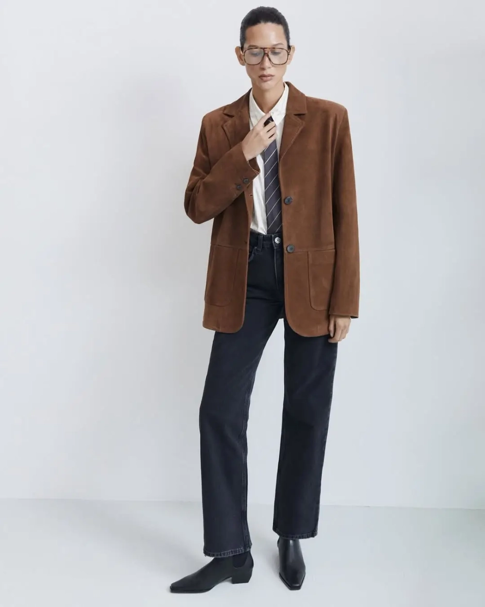 Жакет ЗАМША, Горчичный