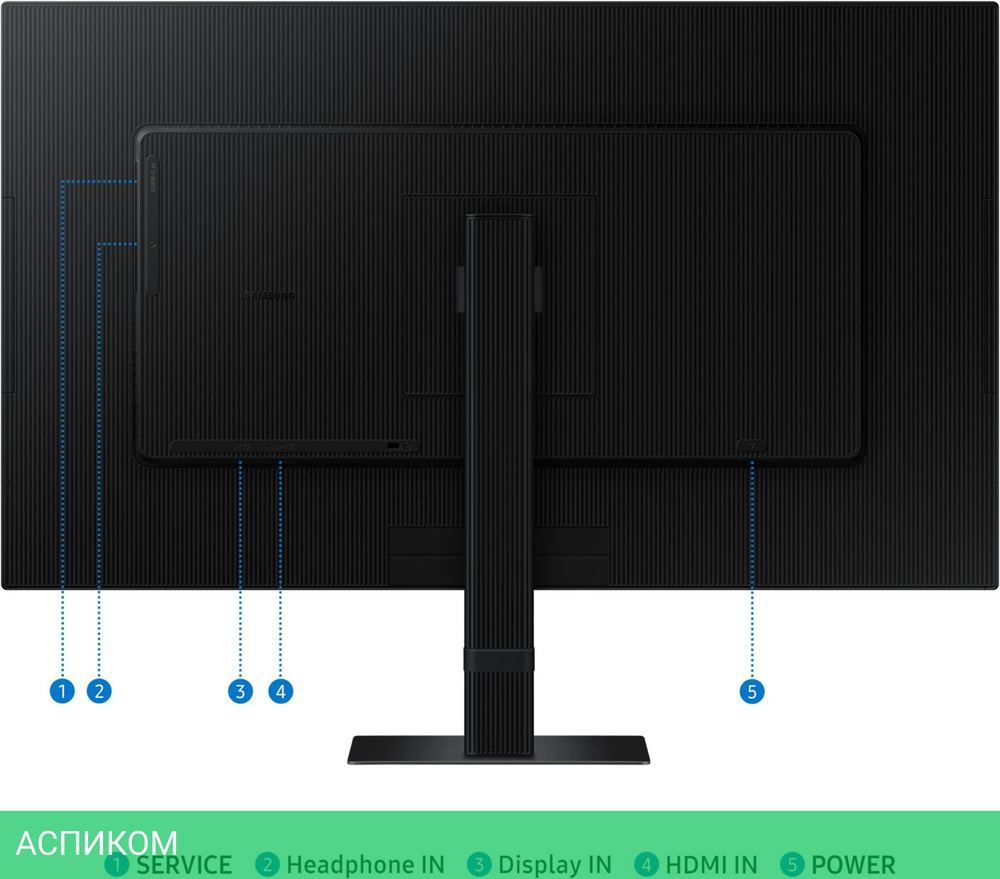 Монитор Samsung 27" ViewFinity S7 S27D700EAIXCI