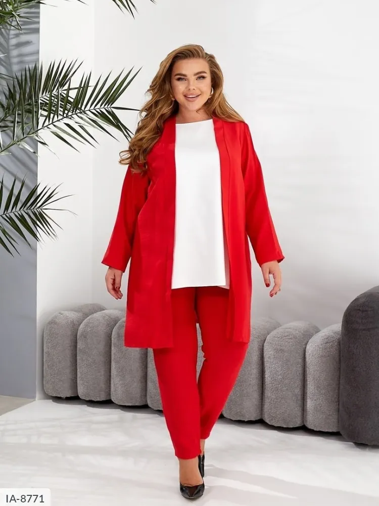 Костюм тройка HZ-1888 Фабрика Моды