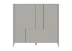 Шкаф Type 3 двери 2 ящика высота 135 см (серо-бежевый)