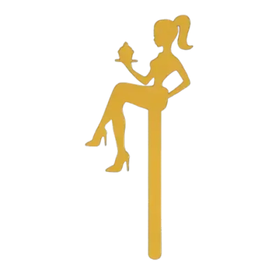 Топпер акрил «Девушка», 15 см