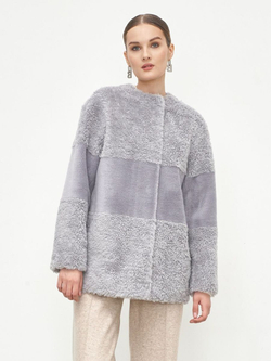 Шуба женская чебурашка тедди, SilverFox (арт. S1235-001)