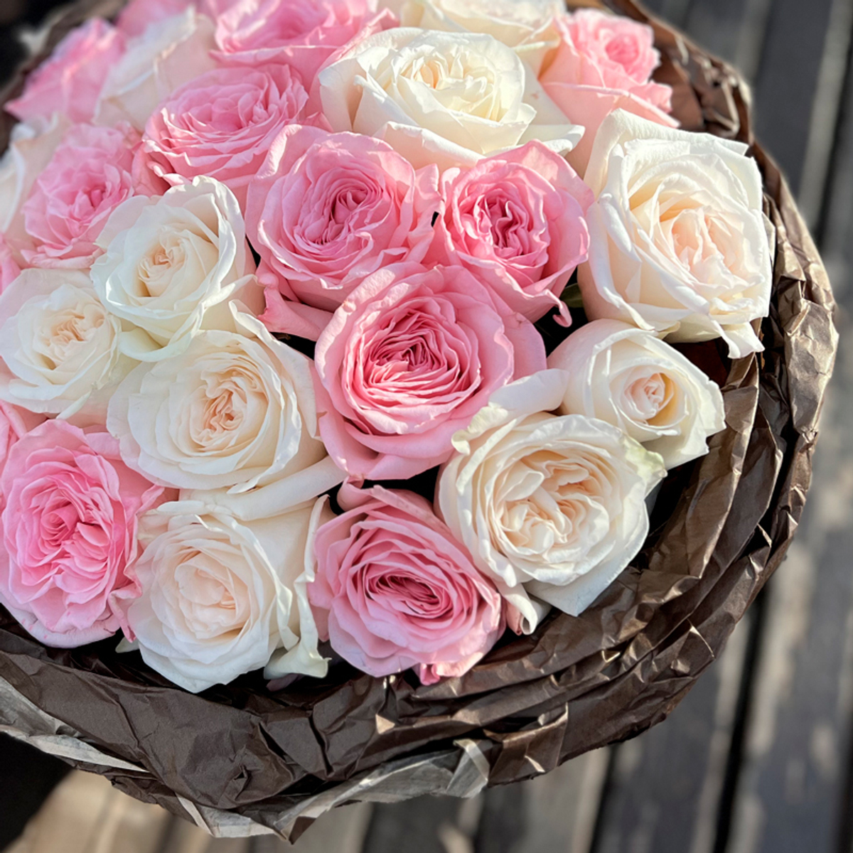 × 2 + 1 Зефирный микс — букет романтических ароматных роз