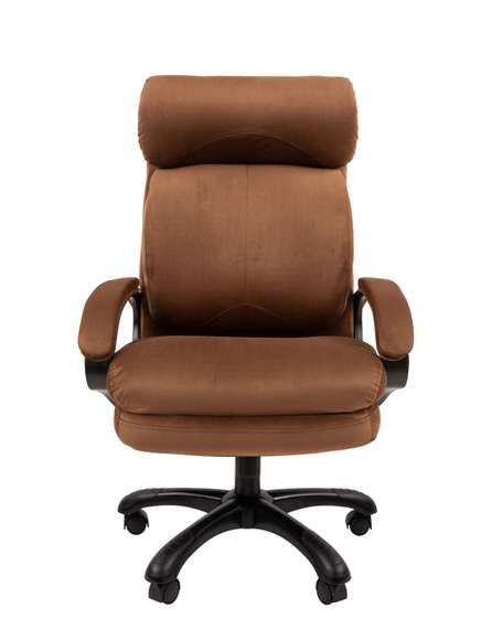 Кресло Chairman Home 505 Россия ткань Т-14 коричневый (черный пластик)