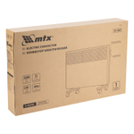 Конвектор электрический CH-2000, 2000 Вт, X-образный нагреватель, термостат, колеса  MTX