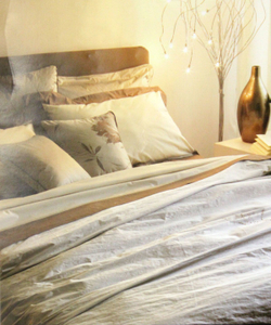 Постельное белье 2 спальное евро Casa Anversa Galaxy Marrone Италия