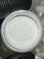 Блёстки Глиттер 301-02мм Белый прозрачный глянец - универсальные