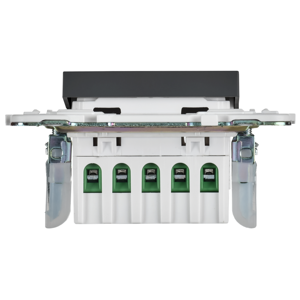 SKANDY Кнопка звонка с индикацией для отелей 10А SK-V17G графит IEK