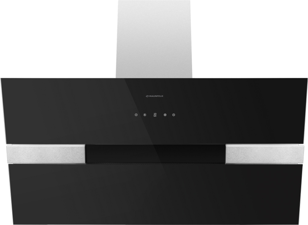 Кухонная вытяжка MAUNFELD Mersey 90 черный\вставка сатин фото 