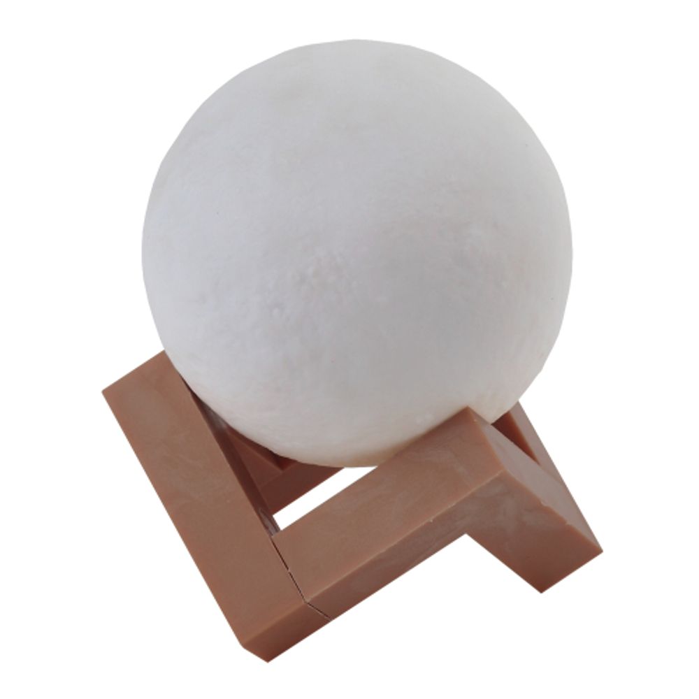 Ночник - светильник светодиодный ЭРА NLED-490-1W-W Луна аккумуляторный белый