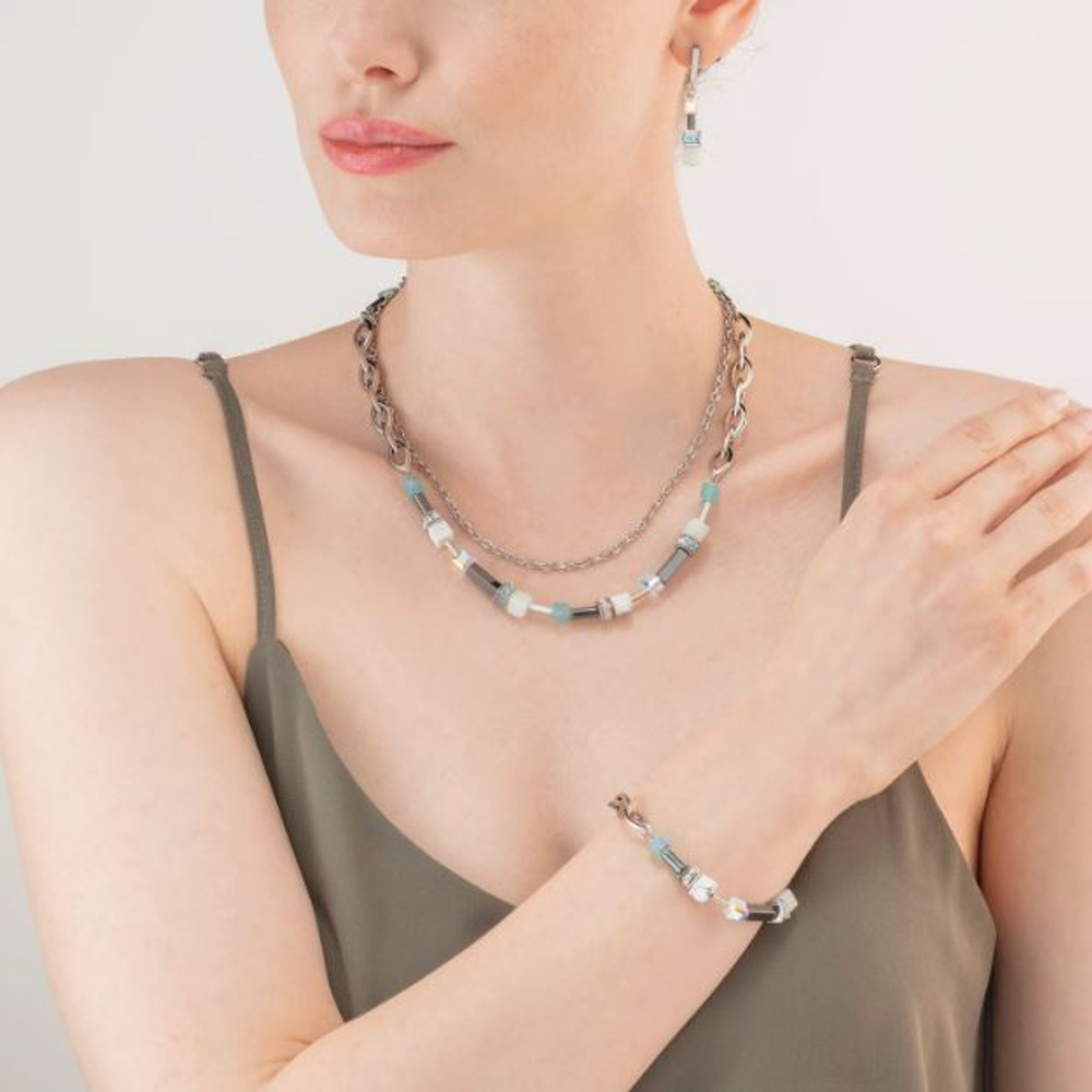 Колье-трансформер 4-in-1  Coeur de Lion Mint Green 4510/10-0522
