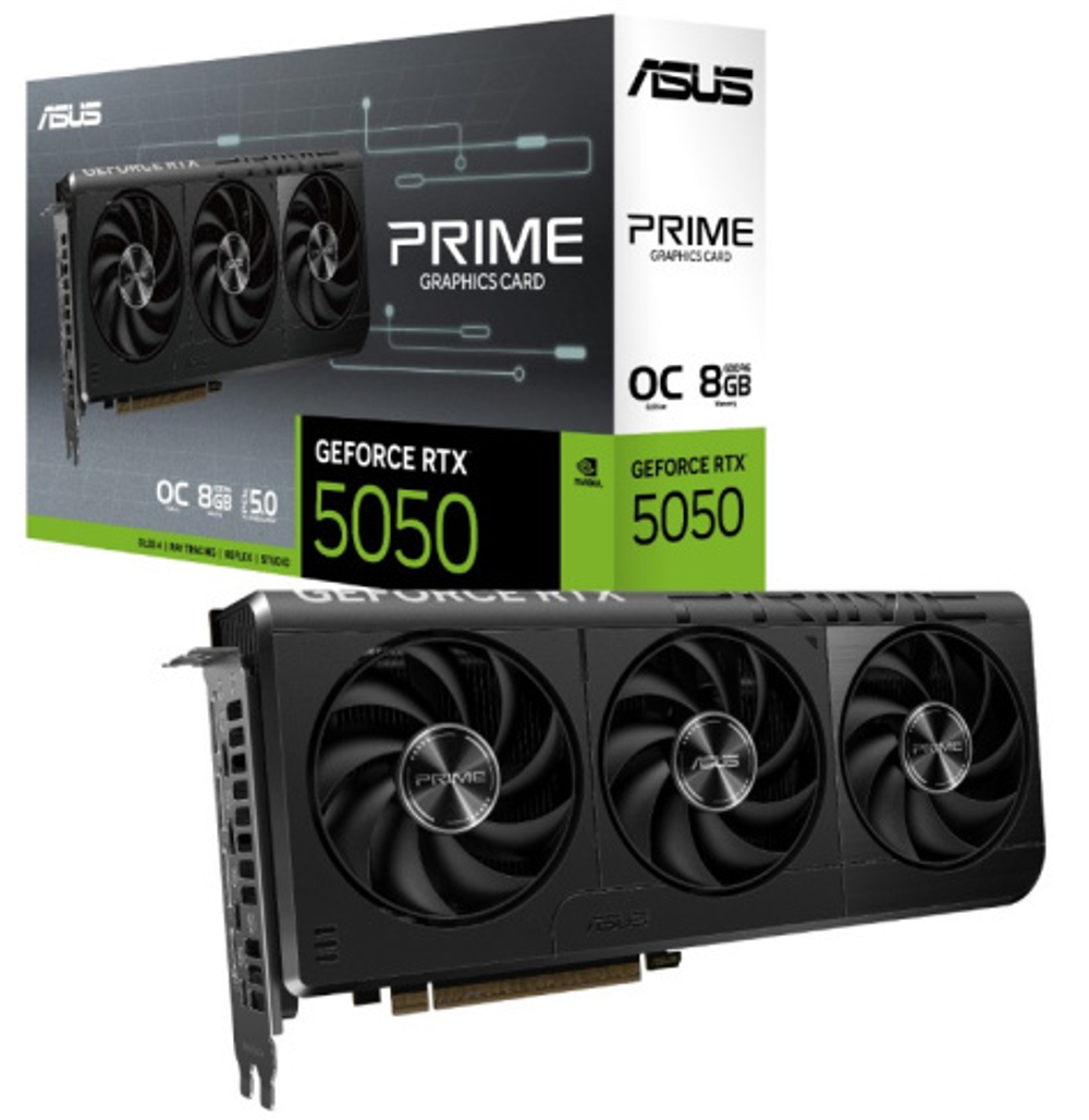 Видеокарта ASUS GeForce RTX 5050 PRIME OC (PRIME-RTX5050-O8G)