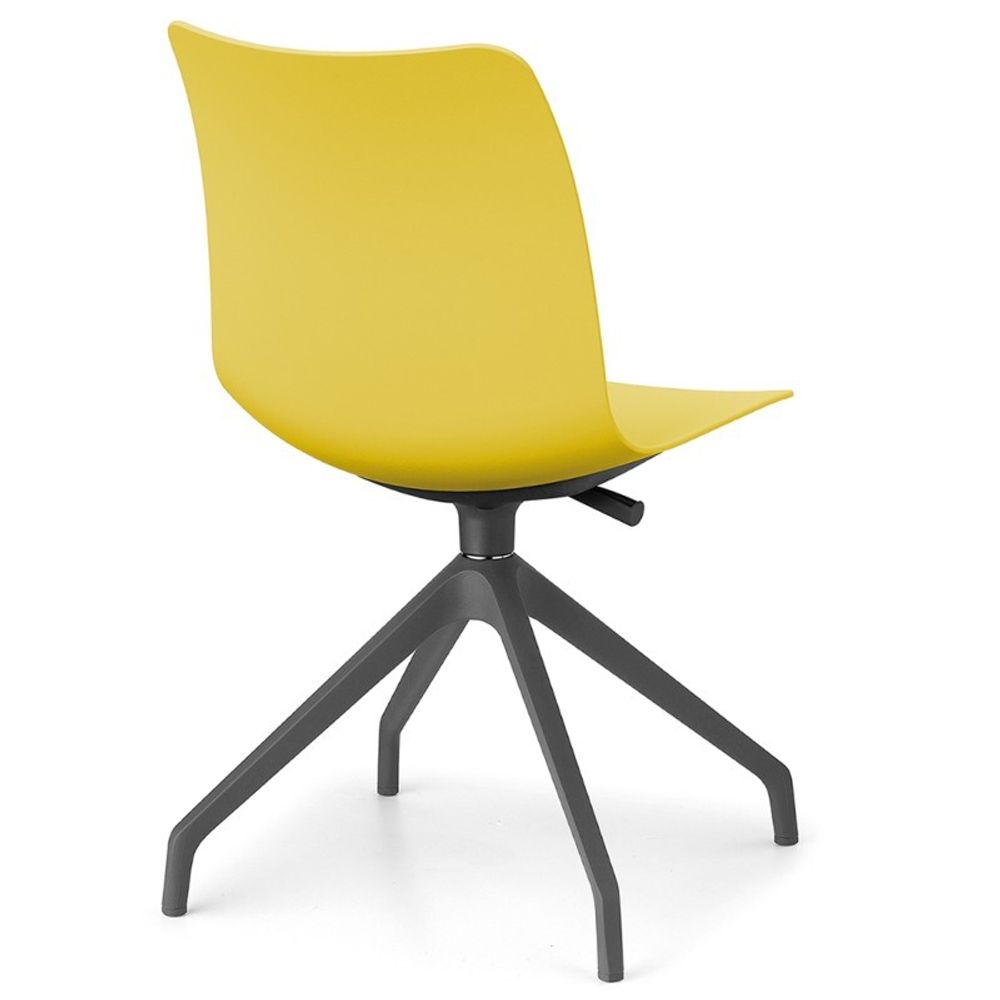 Стул офисный пластик SH25 Lemon yellow RAL1012