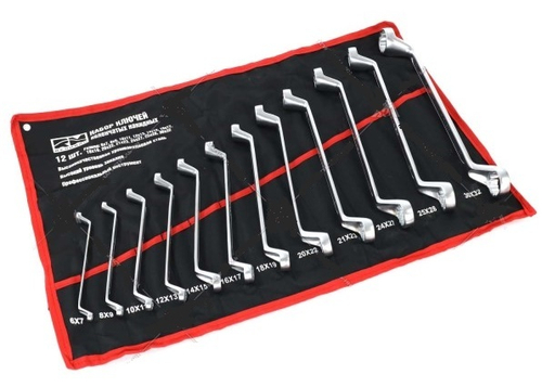 Набор ключей накидн. 12 предм. (холодный штамп) в сумке (RedMark)