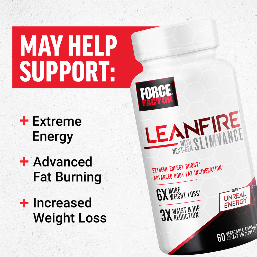 Force Factor, LeanFire® Next-Gen Slimvance, 60 капсул