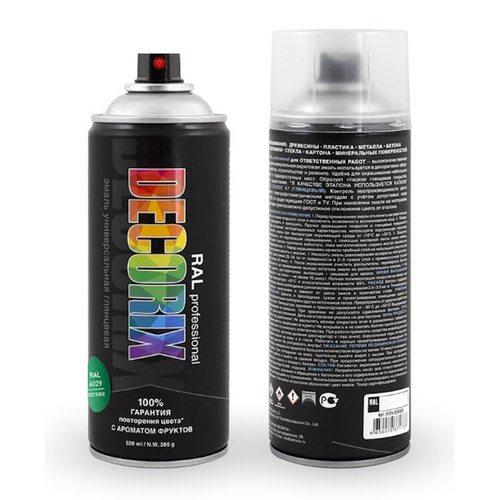 Эмаль аэроз. DECORIX акрил. Professional RAL 6029 мятно-зеленый 520мл  0138-6029 DX