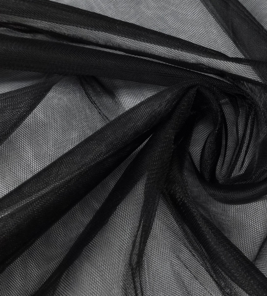 Фатин черный, SOFT