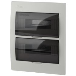 Корпус пластиковый встраиваемый ЭРА SIMPLE ЩРВ-П-24 IP41 прозрачная крышка белый | Корпуса пластиковые распределительные