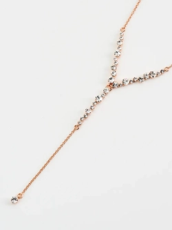 Колье-чокер Лика с подвеской из белых кристаллов Swarovski