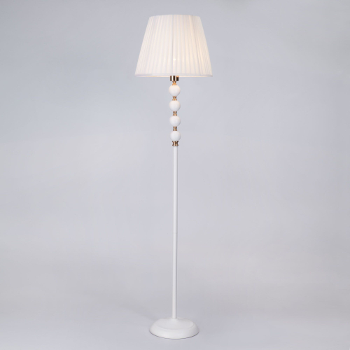 Напольный светильник с тканевым абажуром 01058/1 белый