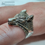 Кольцо "Голова волка"