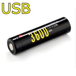 Аккумулятор Soshine 18650/3600mA/USB
