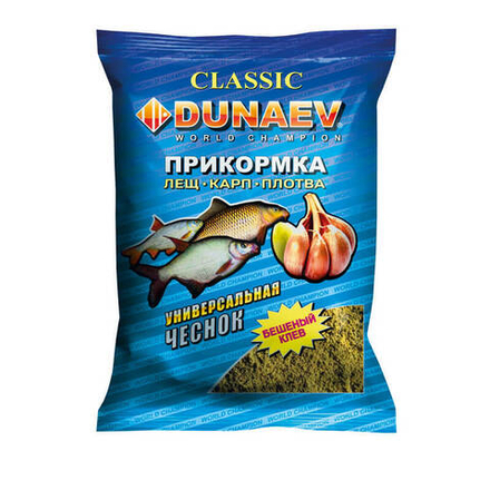 Прикормка "DUNAEV КЛАССИКА" 0.9кг Универсальная Чеснок