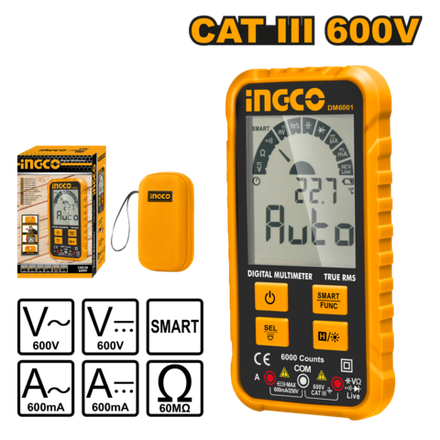 Мультиметр цифровой INGCO DM6001