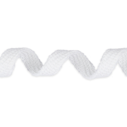 Шнур плоский, 10 мм, цв.белый